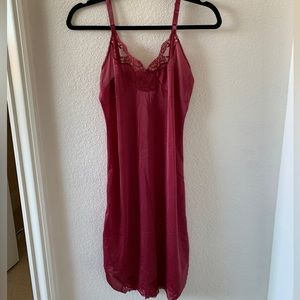 Vintage Burgundy/Wine Red Slip dress